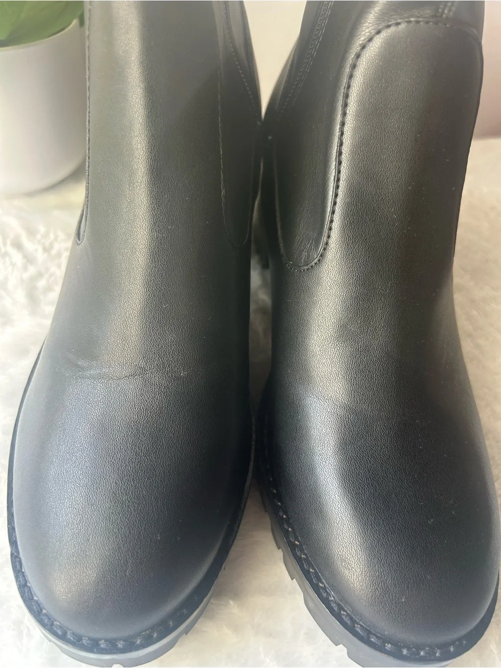Coach Joy Black Leather Bootie